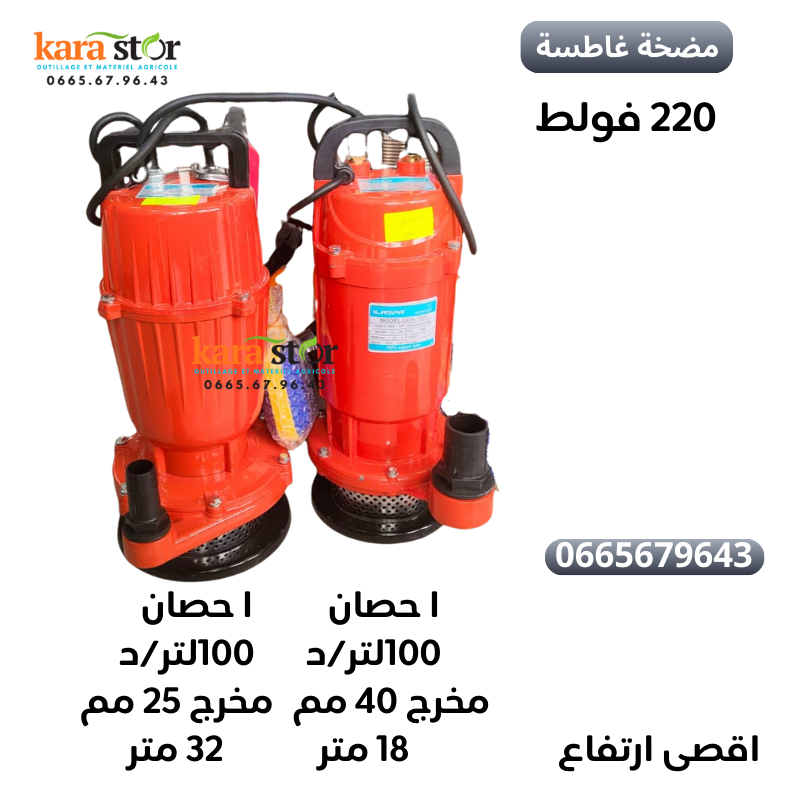 مضخة غاطسة 1 حصان